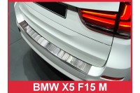 Накладка на бампер с загибом и ребрами BMW X5 F15 M