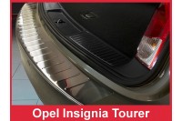 Накладка на бампер с загибом и ребрами Opel Insignia Tourer (kombi)