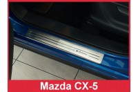 Накладки на пороги Mazda CX-5 матовые