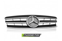 Решетка со звездой Mercedes W203 в стиле CL (черно-хромированная)