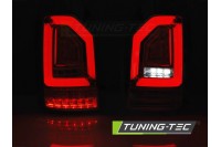 Фонари светодиодные задние Volkswagen T6 красно-тонированные