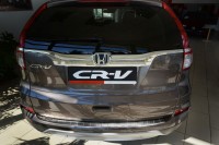 Накладка на бампер с ребрами Хонда CR-V (2012-...)