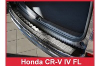 Накладка на бампер с ребрами Хонда CR-V (2012-...)