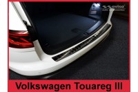 Защитная накладка на задний бампер Volkswagen Touareg 3 черная 