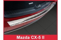 Накладка на бампер с загибом Mazda CX-7 (2006-2009)