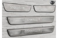Защитные накладки на пороги Kia Sportage R