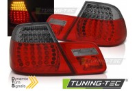 LED фонари задние BMW 3 E46 красно-тонированные