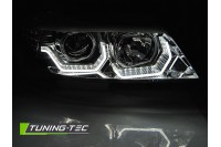 Фары передние BMW E90/E91 "с LED поворотами" хром