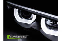 Черные тюнинг фары передние BMW 7 E38