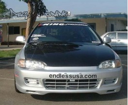 Накладка на передний бампер (губа) Honda Civic 91-95